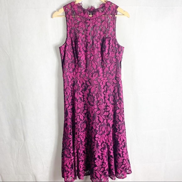 Eliza J fit and flare lace sleeveless dress Size 10 - Picture 6 of 13
